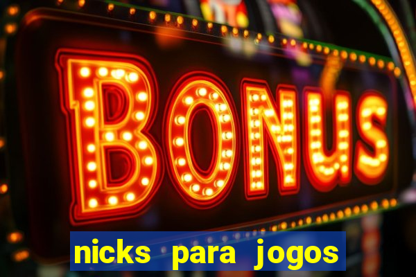 nicks para jogos de tiro